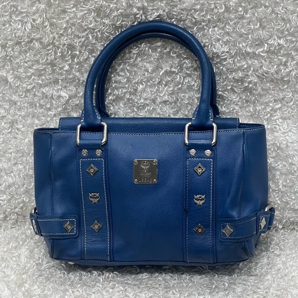 MCM Handbags - MCM Blue Leather shoulder Bag